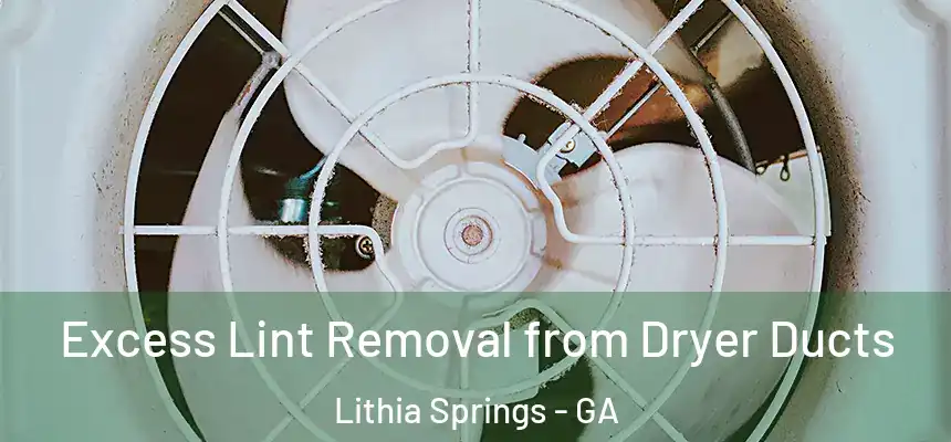  Excess Lint Removal from Dryer Ducts Lithia Springs - GA